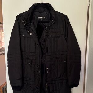 Dollhouse Men's Quilted Black Puffer Coat